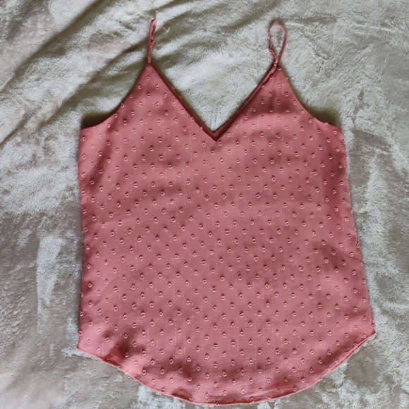 Express Pink Metallic Dot Cami - Picture 2 of 8